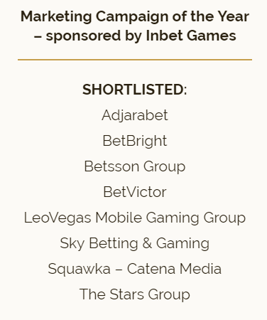 adjarabet.com, SBC Awards-ზე, „წლის მარკეტინგული კამპანიის“ კატეგორიის ფინალშია info9.ge